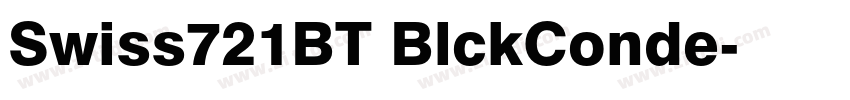 Swiss721BT BlckConde字体转换